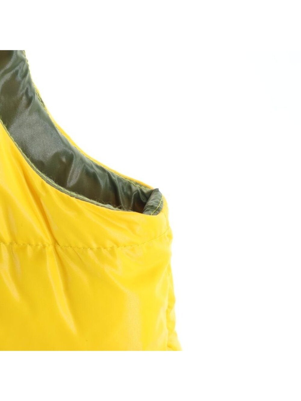 Moncler Logo Down Vest Yellow View 5
